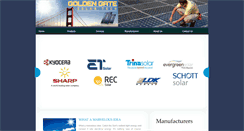 Desktop Screenshot of goldengatesolartech.com